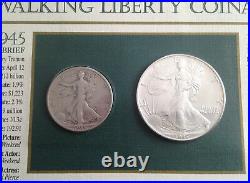 1945-1995 Walking Liberty Half Dollar American Silver Eagle Collection E0911