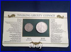 1945-1995 Walking Liberty Half Dollar American Silver Eagle Collection E0911