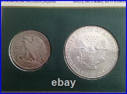 1945-1995 Walking Liberty Half Dollar American Silver Eagle Collection E0911