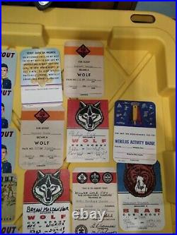 1950's Boy Scouts Member Rank Awards Cards Cub Thru Explorer Silver Eagle