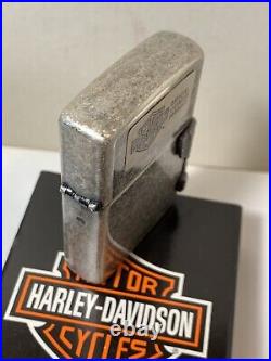 1994 Harley Davidson Eagle 3 Sides Ant Silver Plate Zippo LIGHTER NEW