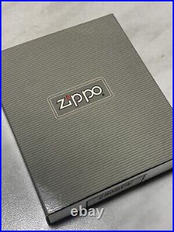 1995 Zippo Lighter USA Eagle Silver Plate Lighter New Gold Engraving