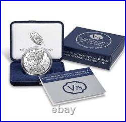 1OZ SILVER EAGLE END of WW2 75TH ANNIVERSARY 2020 AMERICAN EAGLE PROOF COIN SET