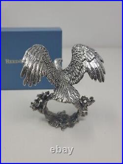 2002 Reed & Barton Silverplate Napkin Ring Holder Eagle 1824 Collection