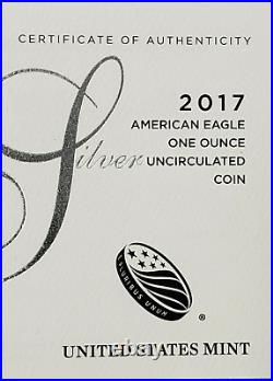 2017 W American Eagle Proof (coa/box) Collectible Birthday Money Gift Idea B