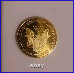 2020 Eagle Rare 99.9 Silver W Gold Plate 100 Mills Of Gold See Drtails