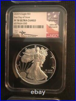 2020 TYPE-1 (9-plus) JOHN MERCANTI SIGNED SILVER EAGLE SPECTACULAR COLLECTION