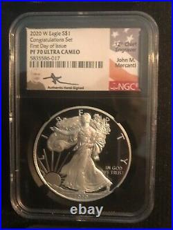 2020 TYPE-1 (9-plus) JOHN MERCANTI SIGNED SILVER EAGLE SPECTACULAR COLLECTION