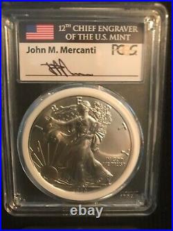 2020 TYPE-1 (9-plus) JOHN MERCANTI SIGNED SILVER EAGLE SPECTACULAR COLLECTION