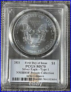 2021 First Day of Issue $1PCGS MS70 Type 1 NMBHOF Private Collection PR, Collecti