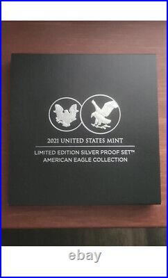 2021 US Mint Limited Edition Silver Proof 6 Coin Set American Eagle Collection
