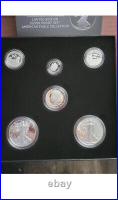 2021 US Mint Limited Edition Silver Proof 6 Coin Set American Eagle Collection