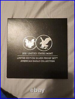 2021 US Mint Limited Edition Silver Proof Set American Eagle Collection 21RCN