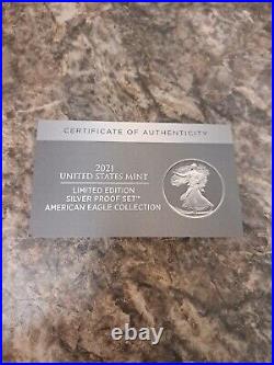 2021 US Mint Silver Proof Set 21RCN(Limited Edition American Eagle Collection)