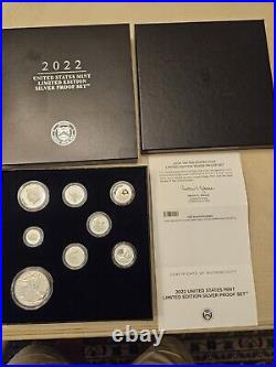 2022 US Mint Silver Proof Set American Eagle Collection Limited Edition