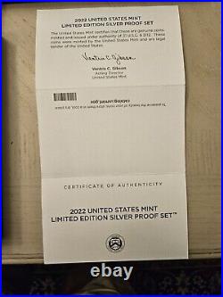 2022 US Mint Silver Proof Set American Eagle Collection Limited Edition