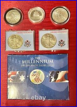 6 PREMIUM 1 Ounce. 9999 SILVER COLLECTIBLE VINTAGE COINS