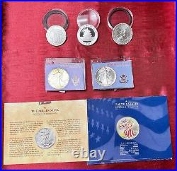 6 PREMIUM 1 Ounce. 9999 SILVER COLLECTIBLE VINTAGE COINS