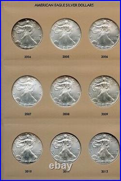 American Silver Eagles 1986 2021 Collection Dansco Album 7181 Complete JN100