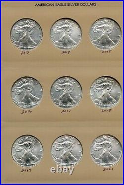 American Silver Eagles 1986 2021 Collection Dansco Album 7181 Complete JN100