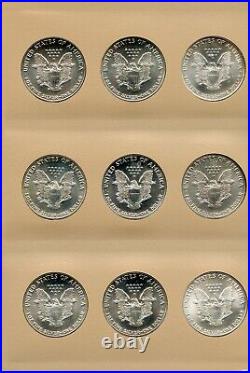 American Silver Eagles 1986 2021 Collection Dansco Album 7181 Complete JN100