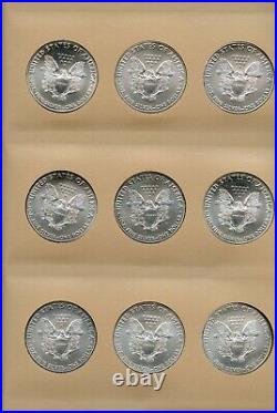 American Silver Eagles 1986 2021 Collection Dansco Album 7181 Complete JN100