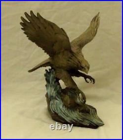 Bald Eagle'sovereign Of The Northern Skies' Pewter Sculpture Paul Brunelle