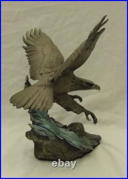 Bald Eagle'sovereign Of The Northern Skies' Pewter Sculpture Paul Brunelle