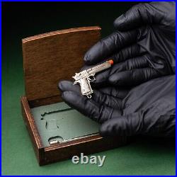 Cap gun Desert Eagle Gun necklace Mini Gun Deagle Gun keychain Miniature gun