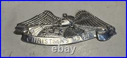 Christmas 1989 sterling silver American Eagle Heritage ornament by Gorham rare