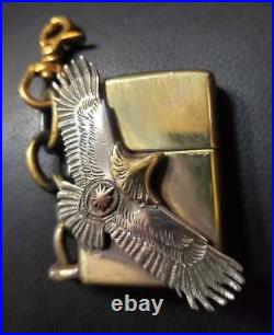 Custom ZIPPO Eagle Brass Armor ZIPPO Silver 925 Sun God Native American