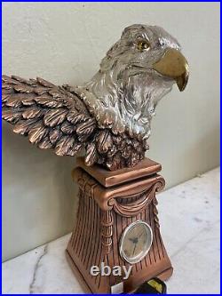 Eagle Clock Silver Plated