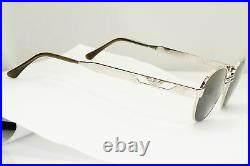 Emporio Armani Sunglasses 1997 Vintage Silver Round Black Eagle Metal 023-S 707