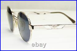 Emporio Armani Sunglasses 1997 Vintage Silver Round Grey Eagle Metal 023-S 707