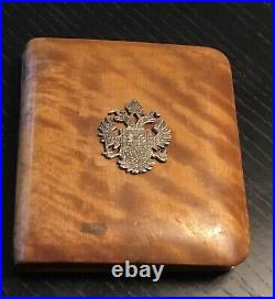 Imperial Austria-Hungary, WWI, Sr. Officer/Royal Cigarette/Cigar Case/Silver Eagle