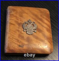 Imperial Austria-Hungary, WWI, Sr. Officer/Royal Cigarette/Cigar Case/Silver Eagle