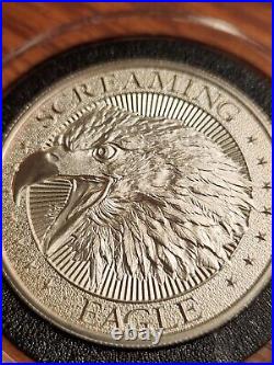 Intaglio Mint 2 oz Screaming Eagle. 999 Silver Round Collectible In Capsule