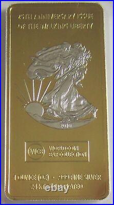 Malawi 50 Kwacha 2010 World Coin Bar Collection Silver Eagle 1 Oz Silver