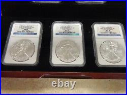 Masters Collection 2011 American Silver Eagles 5 Coin Set Early Release'70' Ed