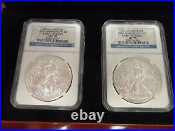 Masters Collection 2011 American Silver Eagles 5 Coin Set Early Release'70' Ed