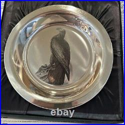 National Audubon Society. 962 Sterling Silver The Bald Eagle Collectors Plate