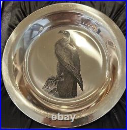 National Audubon Society. 962 Sterling Silver The Bald Eagle Collectors Plate