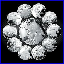 Patriotic Trump 10 Silver Coins Full Set