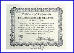 RARE 1986- 2000 Silver Eagle Commemorative Dollar Collection Colorized 15 Coins