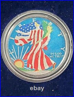 RARE 1986- 2000 Silver Eagle Commemorative Dollar Collection Colorized 15 Coins