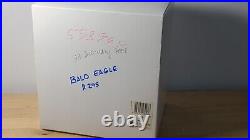 SWAROVSKI Silver Crystal Figurine Bald Eagle Bird on Branch 248003 Original Box