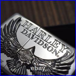 Silver Ibushi Metal Zippo Large Eagle Harley Davidson