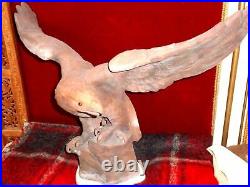 Skulpture statue Eagle white metal, bronse metal H-19.7+ bonus bust of david