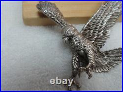 Sterling Silver Eagle Necklace, Mked J. C. Ferrara and chain, N-6