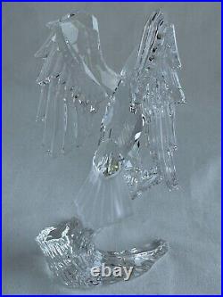 Swarovski Silver Crystal Figurine Bald Eagle on Base # 7670 NR 000002 MIB